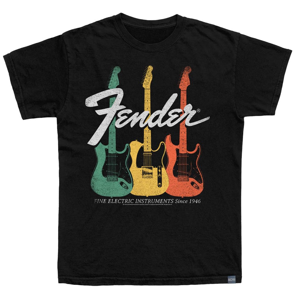 【レア 】セイモアダンカン　Tシャツ　フェンダー　エレキギター USA made Fender® 1946 Guitars & Amplifiers T-Shirt